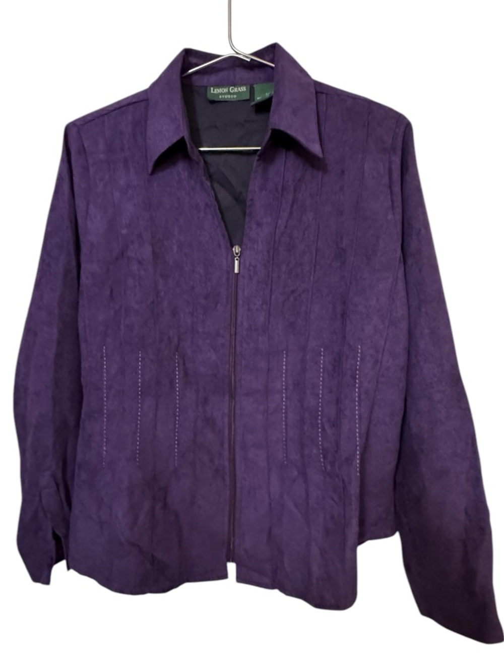 Lemon Grass Studio Purple Soft High End Retro Women’s L Jacket MINTY